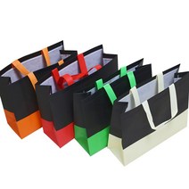 부직포 쇼핑백 가방 소형 중형 대형 선물백 보조가방 판촉용 쇼핑백 대량 가능, 투톤(그린)