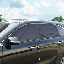 케이엠모터스 올뉴쏘렌토 차량용 모기장, 차박 모기장 윈도우set, 올뉴쏘렌토(4P)