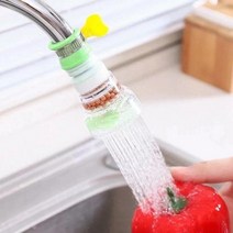 꺾이는수도꼭지 자바라 싱크대 개수대 수전 탭 노즐, 1개