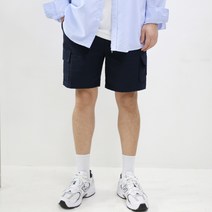 엠클로 남자 빅사이즈 카고 밴딩 면 여름 반바지