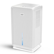 업소용 제습기 120L대용량 멀티 컬러 LED 디스플레이 제습기 3L 공기 청정기 전문 수분 흡수 에어 드라이, 02 WHITE_02 미국 플러그