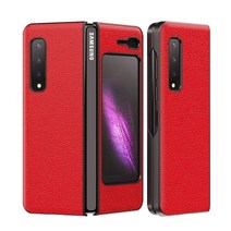 갤럭시 z 폴더 4 플립 케이스 for samsung galaxy z fold 1 case 플립 커버 가죽 케이스 보호 케이스 for galaxy z