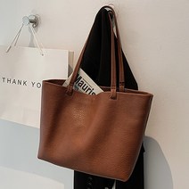 숄더백 가방 쇼퍼 빅백 파우치세트 여성 캐주얼 빈티지 소프트 가죽 기저귀 학생 직장인