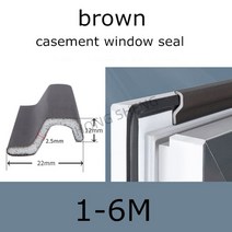 고무발포보온재 단열 시트 가교 6m casement window seal tape, 갈색, 1m