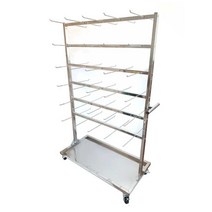초자 건조대 배수 실험실 기구 건조 랙 과학실 비커, 행거96 걸이+섀시 1200x500x1800