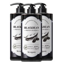 수오가닉 블랙빈 단백질샴푸 오리지널 1000ml 3개