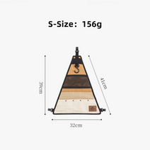 캠핑 건조대 야외 캠핑 랙 여행 캠핑 삼각형 랙 탁상 랙 피크닉 바베큐 칼 붙이 보관, S-스토리지 백