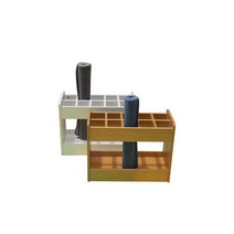 요가매트보관함 운동 랙 수납 거치대 정리함 선반 헬스장, 흰색 10 그리드 85x36