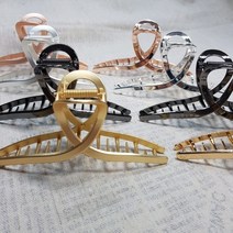 메탈프레임 올림머리 꼬임 집게핀 반머리