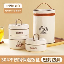 발열도시락 발열 용기 도시락 가정용 용기 혼밥 스누피 카와이 직장인 절연 도시락 여성용 다층 전자 레인, 05 5