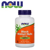 나우푸드 흑호두 껍질 500mg Black Walnut 100캡슐