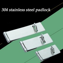 도어 잠금 래치 304 스테인레스 스틸 자물쇠 도어 걸쇠 게이트 잠금 래치 2/2.5/3/4 인치 가정용 도난 방지, 01 2인치