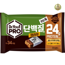라이브잇 닥터유 프로단백질바 크런치 한입쏙 34p, 14개, 420g