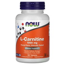 나우푸드 L-Carnitine 1 000 mg 50 Tablets