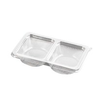 쿡앤락 PT반찬2칸용기(투명) DS-400 300개, 1박스