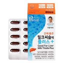 리얼닥터 간에 좋은 밀크씨슬에 플러스 1000mg x 30캡슐, 1개