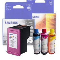 삼성 INK-M185 C185 정품번들잉크 / SL-J1680 J1683 J1685 J1780DW 사용 + [200매 용량 충전잉크 증정], 정품번들잉크 C185 (컬러)+충전잉크3색 30ML