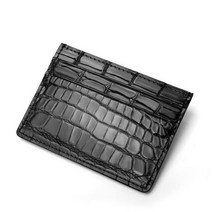 디자이너 악어 가죽 남성 카드 지갑 비즈니스 남자 홀더 높은 학 가방 50