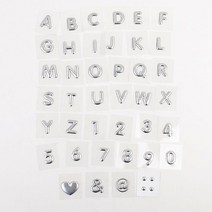 1P 이니셜문자 스티커 글자 다이어리꾸미기 답례품, 3(숫자)