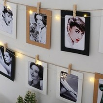 사진 인화 포토 종이 액자 10P세트 [페이퍼 프레임 가랜드 4x6], 올화이트