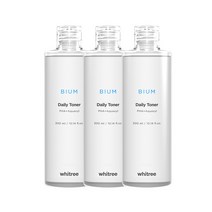 화이트리 비움 파하 수분 데일리토너 300ml / 약산성 자작나무 추출 아쿠아씰, 3개