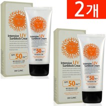 도도 3W 클리닉 인텐시브 UV 선블록 크림SPF50/PA+++, 70ml, 2개, 70ml