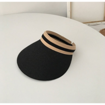 베러바이즈 여성 여름 라탄 밀짚 라피아 햇 썬 캡 모자