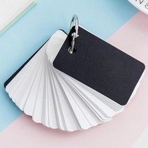 포켓 영어 단어장 암기 카드 수첩 7color [작은 노트 영단어 학생 암기장 고리 링 정보 무선 메모], M 그린