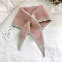 삼각 니트 스카프
