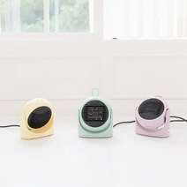 모아캠핑 툴콘 PTC 미니 팬히터 MF-3050, 옐로우