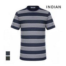 인디안 INDIAN 스트라이프 반팔 티셔츠 _MITASVM3411