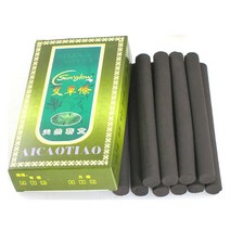 마사지기 마사지기계 10개입 무연 뜸 중국 전통 약쑥 쑥봉 블랙 롤러 쑥뜸 뜸술 마사지 12*120mm, 01 Moxa stick 1 box, [01] Moxa stick 1 box