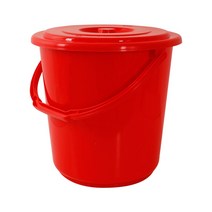파트너 바케스 BN 플라스틱 양동이 음식물 쓰레기통 휴지통, 25L(레드), 1개
