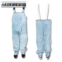 용접바지 우피 작업복 L - 3XL 소가죽 불티 불똥 편리한 멜빵 용접바지, XL 특대
