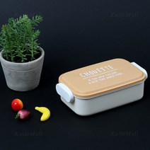 [YAMADA] 일본 야마다 우디 사각 런치박스 (중) 도시락통, 단품