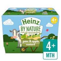 하인즈 네이처 유아식 사과 배 100g 4팩 Heinz by Nature Apple & Pear Custard Pots