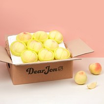 [디어존] 햇사레 고당도 백도 복숭아 1.3kg 5-6입/3kg 11-14입, 1.3kg(5-6입)