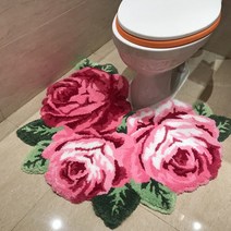영가구 투썸의자 새로운 도착 뜨거운 판매 아름답고 부드러운 장미 깔개 욕실 의자, 05 Pink_01 70cmX60cm