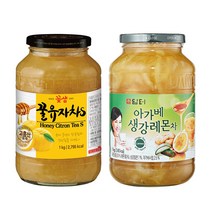 담터 꿀유자차 1kg+담터 아가베생강레몬 1kg