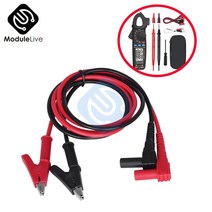 악어 클립 집게 전선 연결 신제품 멀티 미터 4MM 바나나 플러그 프로브 클립 악어 20A 90CM 어댑터 테스트 리드 케이블 절연, 단일옵션