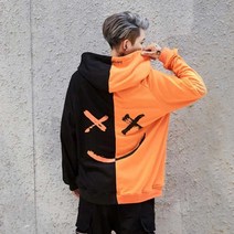 [P1M] 남자 여자 오버핏 하프 후드티 스트릿 패션 데일리룩 / 집에서입는옷 보세후드티이쁜후드티 오버핏하프후드티 키작녀남녀공요티셔츠 뚱뚱한여자겨울코디 특이한후드티커플 여성티셔츠남자티셔츠 ( P1M / 632594EA )