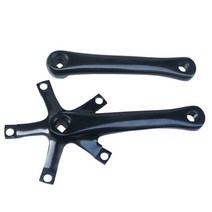 자전거 픽시크랭크 접이식 암 165mm 170 130bcd 단일 속도 42t 44t, 170mm, Black crank