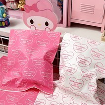 2종 럭키하트 선물포장봉투 1p 답례품 구디백 종이봉투, T0522.화이트하트