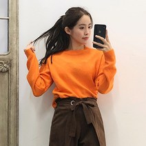 이힝 솜사탕 라운드넥 8컬러 루즈핏니트