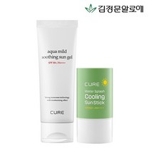 김정문알로에 큐어 마일드 선젤 선크림 60ml+쿨링 선스틱, 단품