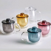 킨토 카페 내열유리 유니머그컵 350ml 찻잔 차거름망 티팟세트 커피잔, 유니머그 옐로우