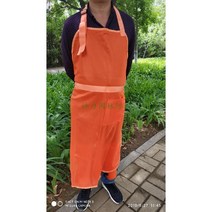 벌목 잡초 제거 방진복 예초기 보호 장구 앞치마, 오렌지고삐목걸이