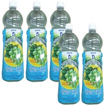 노브랜드 샤인머스캣음료 1.5리터 x 5개 사무실탕비실 회사간식 단체음료수, 1개, 1ml