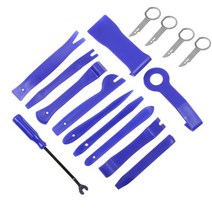 자동차 트림 제거 도구 키트 세트 인테리어 오디오 도어 패널 대시 보드 핸드 툴 특수 분해, 블루, Blue