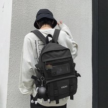 편한 수납 대학생 매쉬 벨티드 백팩 캠퍼스룩 캐쥬얼 20대 도서관 가방선물 데일리 수업용 스터디용 강의용
